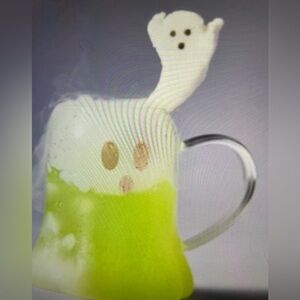 ❤️ ANTHROPOLOGIE GHOST BOROSILLICATE GLASS MUG NEW